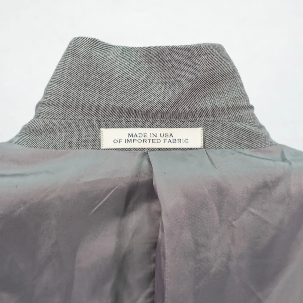 Joseph Abboud Tellegno 1900 Super 120s Wool Gray Sharksin Wool Blazer -40L Slim-